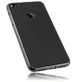 mumbi Hülle kompatibel mit Huawei P8 Lite 2017 Handy Case Handyhülle, schw