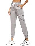 NC Damen Jogginghose Baumwolle Sweathose Trainingshose Sporthose Freizeithose Jogger Laufhosen mit T