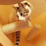 Sisal Stufe, Wand Kratzstamm für Katzen Catwalk Treppe Wandpark (6 Stück)