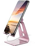 Multi-Winkel Handy Ständer, Lamicall Handy Halterung - Handyhalterung, Halter für iPhone 13 Pro, 12 Pro Max Mini, 11 Pro, Xs Max, Xs, X, 8, 7, 6 Plus, SE, Samsung S10 S9, andere Smartphone - Rose G