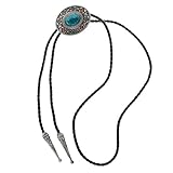 Männer Frauen Unisex Indische Totem Western Cowboy Bolo Tie Rodeo Tanz Krawatte Leder Anhänger Halskette Einstellb