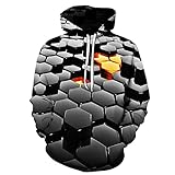 XDJSD Herren Pullover Hoodie Herren Große Größe Pullover Mode Bedrucktes Sweatshirt Paar Bedruckter Pullover Herren Kapuzenpullover Langarm Baseball U