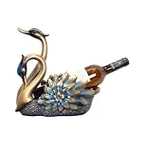 Zunruishop Weinregal für die Arbeitsplatte, blauer Schwan, Weinregal, Dekoration, Küche, Restaurant, Rotweinregal, Thekenschrank, Keller, Tisch-Weinreg