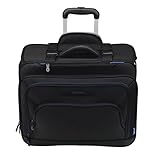 Lightpak Businesstrolley PIONEER, Pilotenkoffer aus Polyester, Businesskoffer mit Organizer-Fach Koffer, 47 cm, 28 Liter, Schw