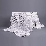 KOOEIN Militärisches Tarnnetz,Jagd Tarnnetz,schattennetz Im Freien,weißes Sichtschutz-tarnnetz,terrasse/Garten/Dach,autoschutznetz,mehrere Größen,einfach Zu Falten,4x5m/13.1x16.4