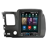 ADMLZQQ Für Honda Civic 2004-2009 Android 9/11 Autoradio 9,7 Zoll GPS Navigation Multimedia Spieler Headunit Lenkradsteuerung/WiFi/Spiegelverbindung/Bluetooth/Rückfahrkamera,Ts5