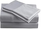 RV-Laken für Wohnmobile und Campingbetten, 4-teilig, Fadenzahl 1000, langstapeliges ägyptisches Baumwoll-Satin-Gewebe für weiches seidiges Gefühl, passend für 40,6 cm tiefe T
