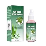 1 Stück Aloe-Vera-Gel nach Sonneneinstrahlung Aloe Vera Extrakt nach der Sonne Feuchtigkeitsspendendes Spray Sonnenbrand-Spray Gut für Mann Frau Sonnenb