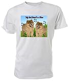 Chow Chow Hund T Shirt, weiß - Größe: L