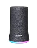 Soundcore Flare Tragbarer Bluetooth Lautsprecher von Anker, 360° Rundum-Sound, Fantastischer Bass & Stimmungs-LED-Licht, IPX7 wasserdichte, 12 Stunden Spielzeit für Feiern & Partys (Schwarz)