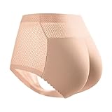 GFGHH Pushup Höschen Padded Seamless Bauchsteuerung Unterwäsche, Frauen Gepolsterte Nahtlose Butt Lifter Hip Enhancer Hüftpolster Shapewear Panty Hohe Taille Funktion Slip Mit Polster Fig