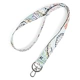 Vera Bradley Wide Lanyard, Citrus Paisley-Recycled C