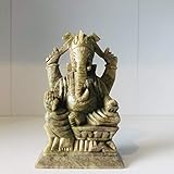 Indische massivem Speckstein, handgeschnitzt, Motiv 'Indischer Gott Ganesha-Fig