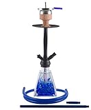 Amy Shisha I need you Rainbow Pulverbeschichtet matt Blue mit Hot S