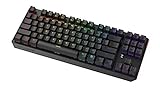 SPC Gear GK630K Tournament Kailh Red RGB Mechanische Gaming Tastatur, schwarz (USB, 87 Tasten, Internationales Layout)