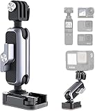 Action Kamera Selbstklebende Motorradhelmhalterung Kompatibel für DJI Osmo Pocket/Pocket 2, Osmo Action, Gopro Hero 9/8/7/6/5, insta360 One R/X/X2,Vlogging-Reittier,PGYTECH