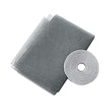 Zimmer Anti-Moskito-Fenster Küche Insektennetz Tür Home Indoor Bug Flying Mesh Protector Vorhänge Selbstklebender Bildschirm Mesh-Grau, 1.3X1.5,C