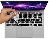 MyGadget Tastaturschutz QWERTZ für Apple MacBook Air 13' (von 2018 bis 2020 - A1932, A2179) - Hülle Silikon für deutsche Tastatur - Silikonschutz - Schw