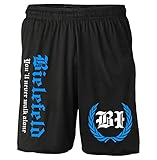 Bielefeld Kranz Shorts | Fussball Sport Ultras Kurze Hose Sporthose (XL, Bielefeld Kranz M2)