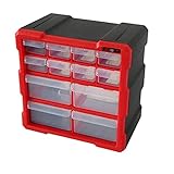 Portable Tray Toolbox Kunststoff-Werkzeugkasten mit transparentem kleinem Schubladenteilen Fall stapelbare Werkzeugschränke für Teile Hardware Reparaturwerkzeuge Lagerung Brust Werkzeugbox & Org