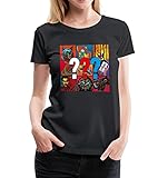 Spreadshirt Die DREI Fragezeichen Covermotive Frauen Premium T-Shirt, 3XL, Schw