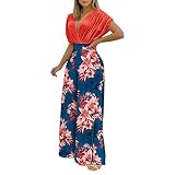 cordar Zweiteilige Outfits für Damen, Sommer-Blumendruck, Kurzarm-Oberteile und lockere Lange Hosen-Sets, lässiger Bodysuit, Trainingsanzüg