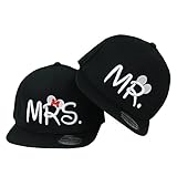 TRVPPY 5 Panel Snapback Partner Pärchen Cap Modell Mr. & Mrs. / mit hochwertigem Stick/Verstellbarer V