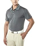 TSLA Herren Kurzarm Poloshirt, Premium Regular Fit Quick Dry Hi-Flex Active Tech Polohemd, Mtk10 1pack - Grey, XXL
