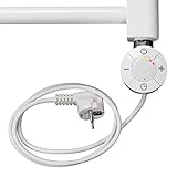 Heizstab Heizpatrone Heizelemente für Heizungen Heizkörper Badheizkörper Handtuchtrockner mit Thermostat elektronischer Temperaturregler (600 Watt)