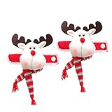 2021 Weihnachtsvorhangschnallen Raffhalter Weihnachtsmann Schneemann Vorhang Raffhalter Verschluss Schnalle Klammer für Fensterdekorationen Weihnachtsschmuck Home Holiday Decor 2022