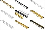 Effector Fliesenschiene aus eloxiertem Aluminium - Fliesenkanten Schutz - (C-Form Profil schwarz) Fliesenprofile Fliese Leiste Stufenprofil Aluwink