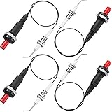 Symbiamo 4 Teiliges Propan DrüCken Piezo ZüNdung Kit mit Gewinde Aus Keramik Elektroden ZüNdung Kerzen 30 cm für Gas G