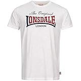 Lonsdale Aldingham Men's T-Shirt Regular Fit White, XL