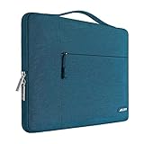 MOSISO Laptop Aktentasche Kompatibel mit 13-13,3 Zoll MacBook Air, MacBook Pro, Notebook Computer, Polyester Multifunktion Sleeve Hülle, Deep T