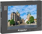 Puzzle 1000 Teile Domhügel von Erfurt Deutschland - Klassische Puzzle mit edler Motiv-Schachtel, Fotopuzzle-Kollektion 'Deutschland'