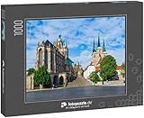 Puzzle 1000 Teile Domhügel von Erfurt Deutschland - Klassische Puzzle mit edler Motiv-Schachtel, Fotopuzzle-Kollektion 'Deutschland'