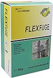 Fuchs Design Flex Fuge Weiß 4 kg Fugenmörtel, Fugenmasse für G