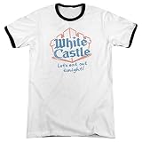 White Castle Herren T-Shirt Gr. L, weiß/schw