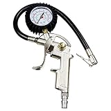 UKAP LuftdruckprüFer Manometer ReifenfüLl MessgeräT 0-220psi Reifeninflator Gun Round Dial Air Pressure Gauge for Car Motorcy