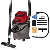 Einhell 2347145 Akku-Nass-Trockensauger TC-VC 18/15 Li-Solo Power X-Change (Lithium-Ionen, Kunststoffbehälter 15 l, 4 Rollen, inkl. Saugschlauch, div. Filter, ohne Akku u. Ladegerät)