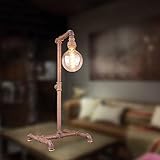 GUOCC Vintage Vintage Industrie Edison Tischlampe Steampunk Industrielle Schreibtischlampe Antike rustikale Wasserleitung Licht for Loft-Studie Schlafzimmer Bar Cafe Dekor Schreibtischlampen Höhe: 62