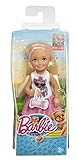 Barbie CLG15 - Das große Hundeabenteuer, Chelsea mit rosa Rock und Hündchen T-S
