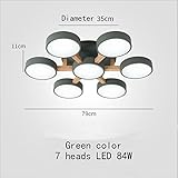 YUXIwang Vintage Nordic LED Kronleuchter Home Fixture Lighting Modern Luster für Wohnzimmer Schlafzimmer Küche Esszimmer Lampe Restaurant Kronleuchter M