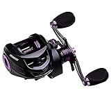 conpoir 3 + 1 BB-Kugellager High-Speed 7,2: 1 Tragbare Angelrolle Baitcasting-Rolle Links/Rechts-Angelköder-Casting-R