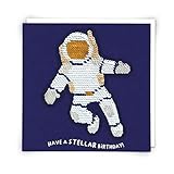 Redback Card Astronaut Wende-Pailletten-Geburtstagskarte – Have a Stellar Birthday