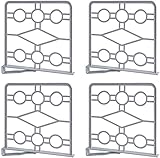 4 Stück Trennwand Für Kleiderschrank, Kein Bohren Regalteiler Für Badezimmerschrank Küche Bibliothek Grau Weiß, Kleiderschrank Platzsparend-G