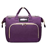 DERCLIVE Multifunktionale tragbare Baby-Wickeltasche mit großem Fassungsvermögen, für den Außenbereich, mit Schulterg