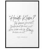 Papierschmiede® Spruch-Poster | A4 | Wanddeko Wohnzimmer, Schlafzimmer, Küche | schwarz-weiß Bild Typografie ohne Rahmen | H