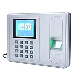 Zeitmaschine Bio-Fingerabdruck Fingerabdruck-Zeiterfassung Mitarbeiter Sign-in Recorder 2,4-Zoll-Bildschirm Zeiterfassung Für Büro, S