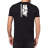 Emporio Armani Herren-T-Shirt EA7 3HPT29 PJ6Z1, Kurzarm, Rundhalsausschnitt, Schwarz , L